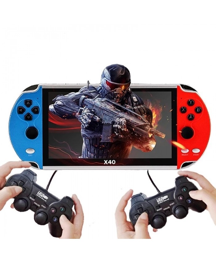 7 Inch Retro Game Console Hd Ps7000 Double Handheld Game Player 64g Gaming Consoles Mp4 Video Player