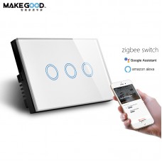Google Home Smart Touch Switches Tuya Zigbee Remote Light Wifi Wall Switch 4 Inch Smart Switches Wall