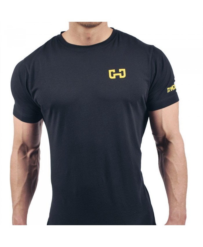 The Latest New Type Of Fitness Clothes Men's Slim Sports T-shirt Breathable Men's T-shirt-Black