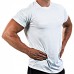 Factory Direct Supply Workout Mens T-shirt Fitness Men Sports Compression Shirt Basic Style-Black