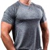 Factory Direct Supply Workout Mens T-shirt Fitness Men Sports Compression Shirt Basic Style-Black