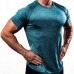 Factory Direct Supply Workout Mens T-shirt Fitness Men Sports Compression Shirt Basic Style-Black