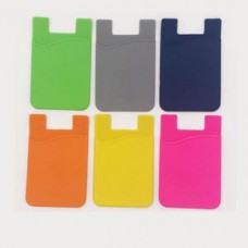 factory direct sale Silicone Stick on Cell Phone Wallet Pocket Credit Card Holder Back Phone Case Pouch Sleeve Pocket