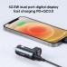 Joyroom C-A17 48W Intelligent 2-port LED Fast Car Charger Silver Dual port output for mobile phone