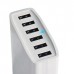 Desktop Rapid and Intelligent 12 AMP 60 W 6 Port USB Charger With Auto Detect Technology for Mobile Phone