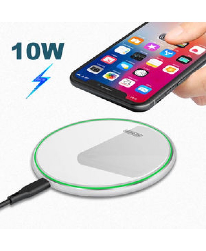 Intelligent wireless charger 10W convenient Qi mobile phone universal charging board for iPhone and Android