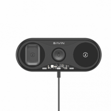 BAVIN Hot Seller Intelligent Qi Fast Charging Multi-function 3 IN 1 Wireless Charger with Groove for Mobile Phone Watch Earphone