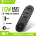 BAVIN Hot Seller Intelligent Qi Fast Charging Multi-function 3 IN 1 Wireless Charger with Groove for Mobile Phone Watch Earphone