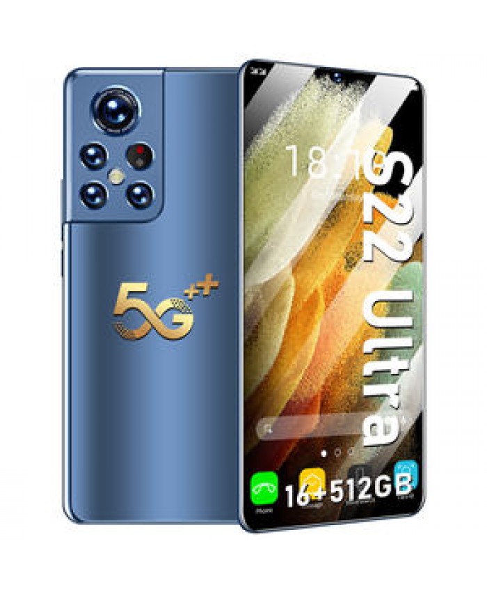 5G S22 Ultra Smartphone 6.9 inch Full Screen 16+512GB Android Mobile Phones With Face ID Unlocked Cell Phone