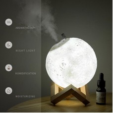 ✐880ml Air Humidifier Aroma Diffuser Aromatherapy Moon LED Light Essential Oil Diffuser Ultrasonic A
