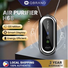 【Ready Stock】✥Qbrand H68 Mini Air Purifier Portable Personal Ionizer Necklace Wearable Air Purify