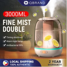Qbrand 3.0L Antibacterial Humidifier Aroma Diffuser Ultrasonic Air Humidifier Home Appliances