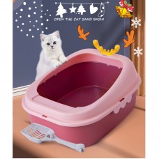Cat Litter Box With Scoop Kitten Litter Box Cat Toilet Deodorization leakage prevention Litter Box